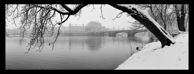 Zimní nálada na Střeleckém ostrově